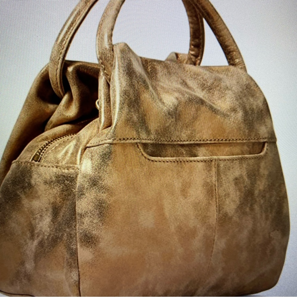Hobo Specialty Hide Collection Darling Leather Crossbody Bag Golden Cloud Color